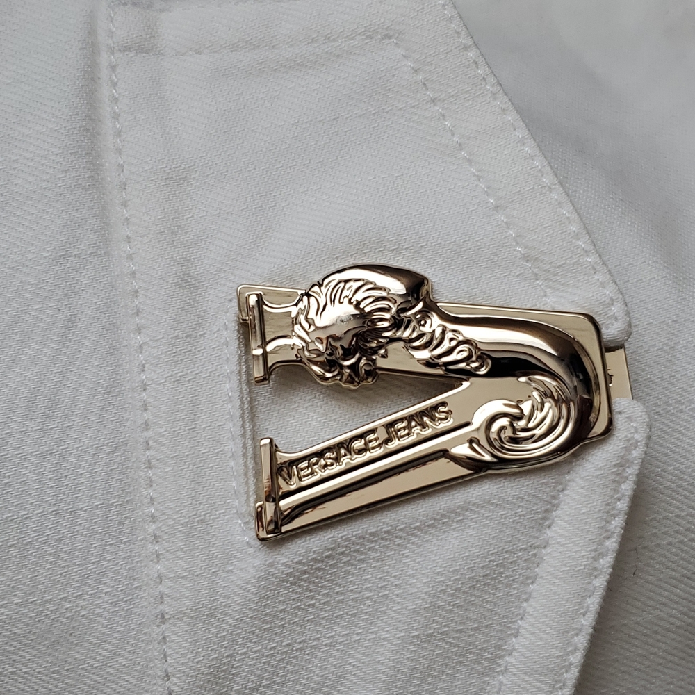 Verace white denim vest seize 10 - Picture 3 of 11